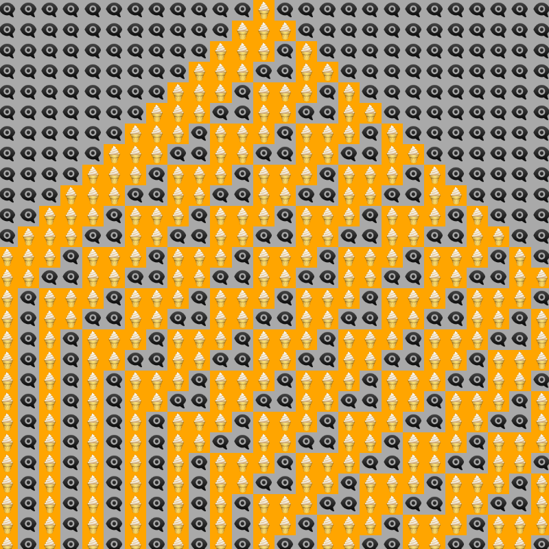 Elementary Cellular Emoji Automata #511