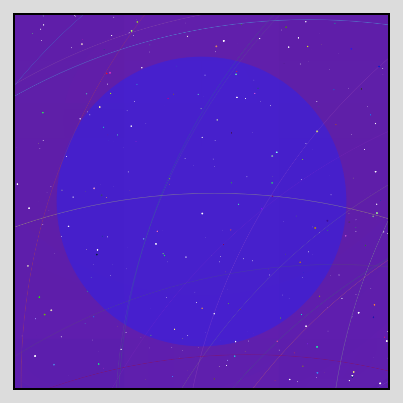 Color Field Starry B #16