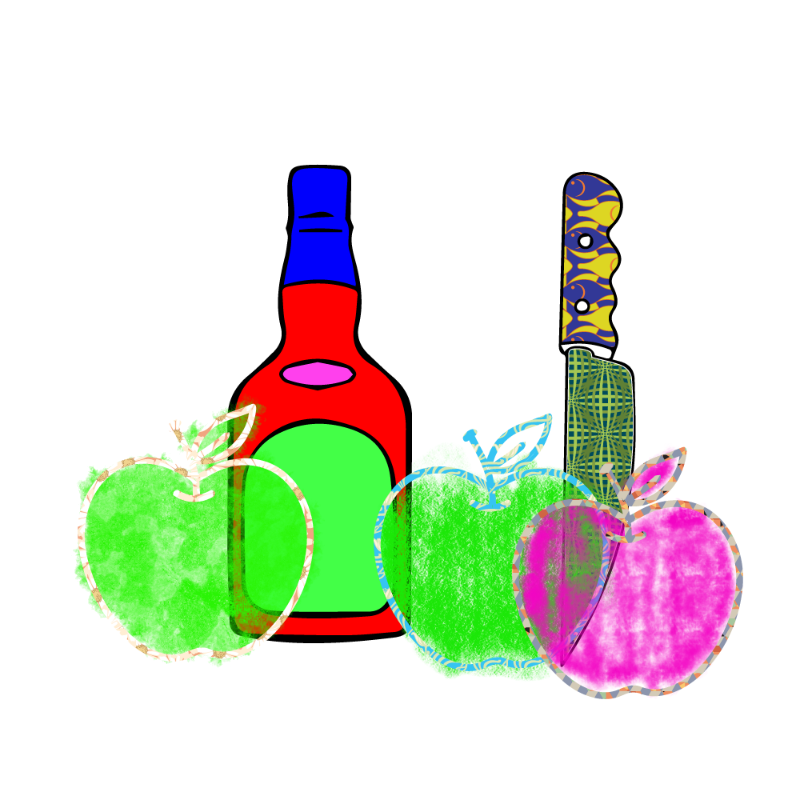 bottle and apples #169