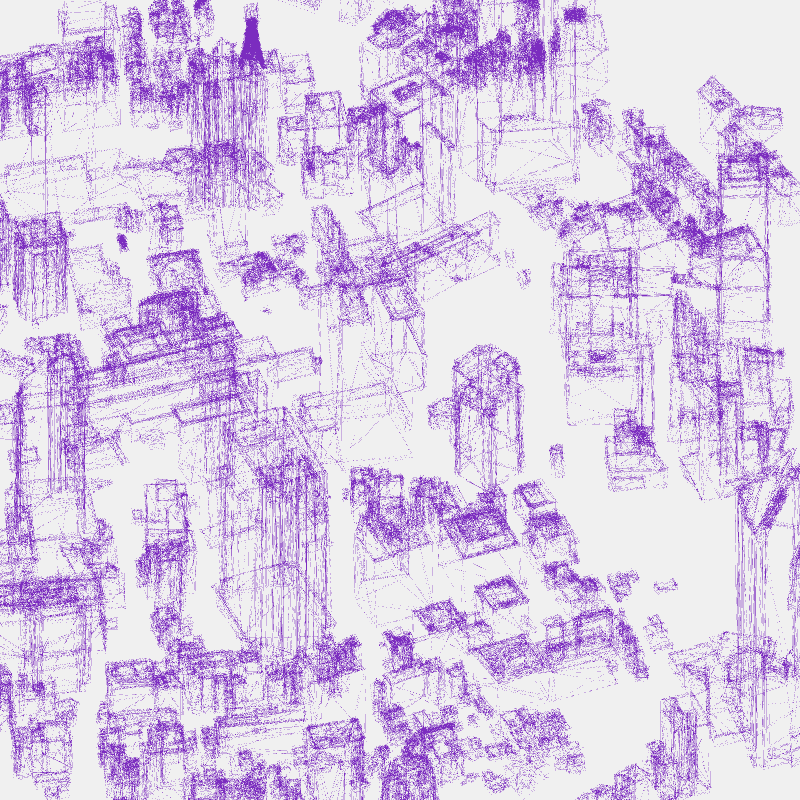 Algorithmic Drawing: Minato City Tokyo #83