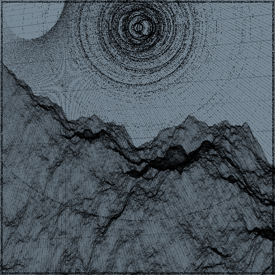 Surreal classic generative landscape #78