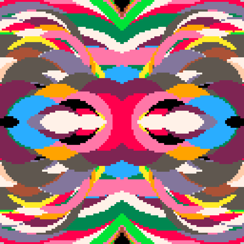 Rapid Psychedelic Inkblot Test Generator #61