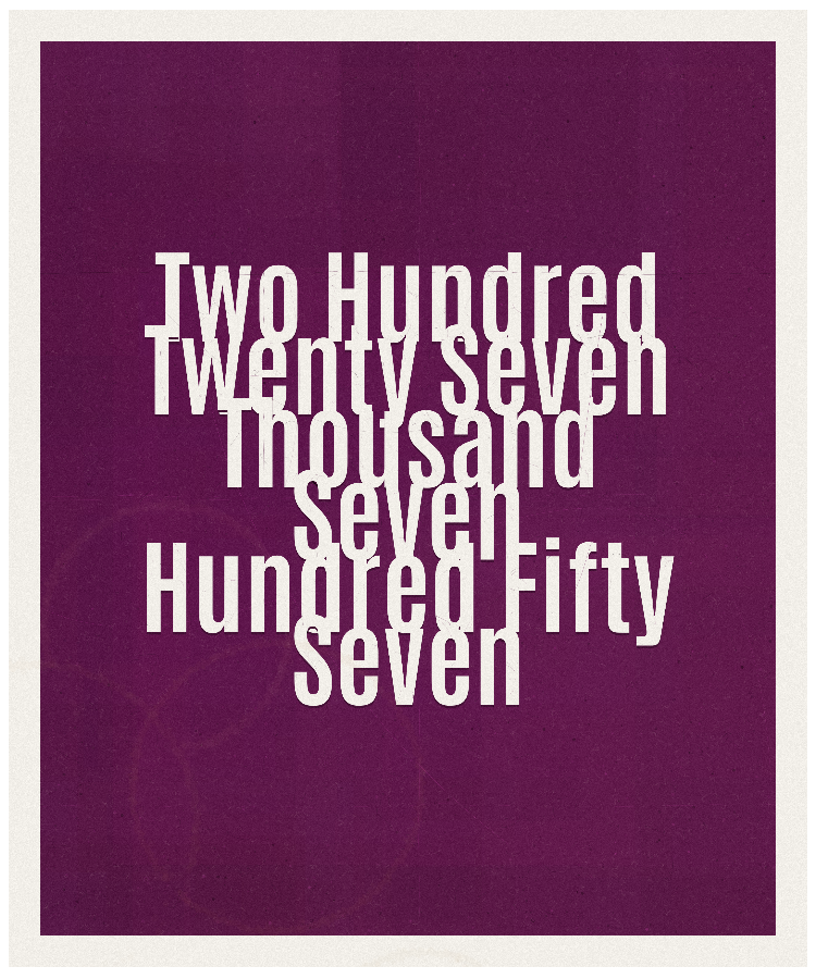 Count #227757