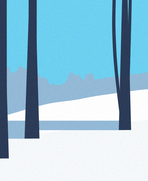 Minimal Snow Landscape #55