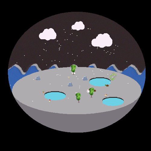 tiny terrarium world #1