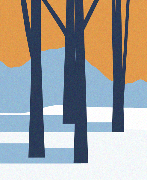 Minimal Snow Landscape #41