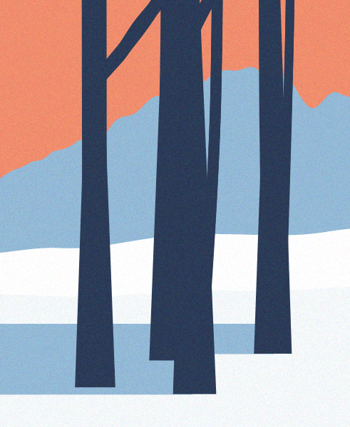 Minimal Snow Landscape #42