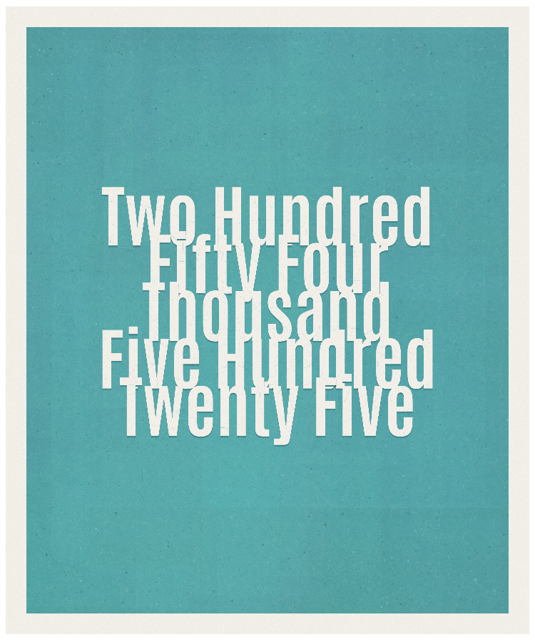 Count #254525