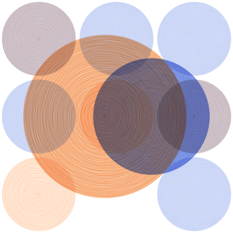Brushed Circles #122