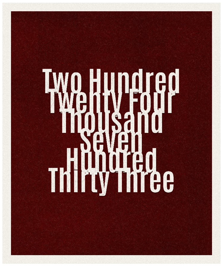 Count #224733