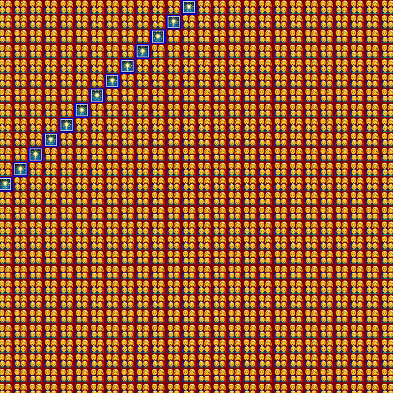 Elementary Cellular Emoji Automata #891