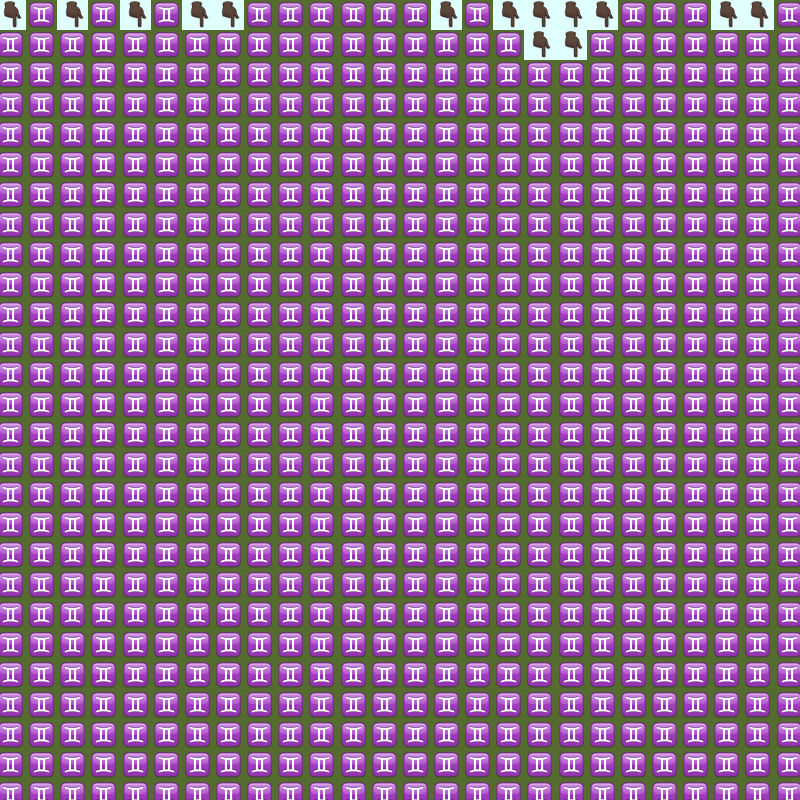 Elementary Cellular Emoji Automata #815