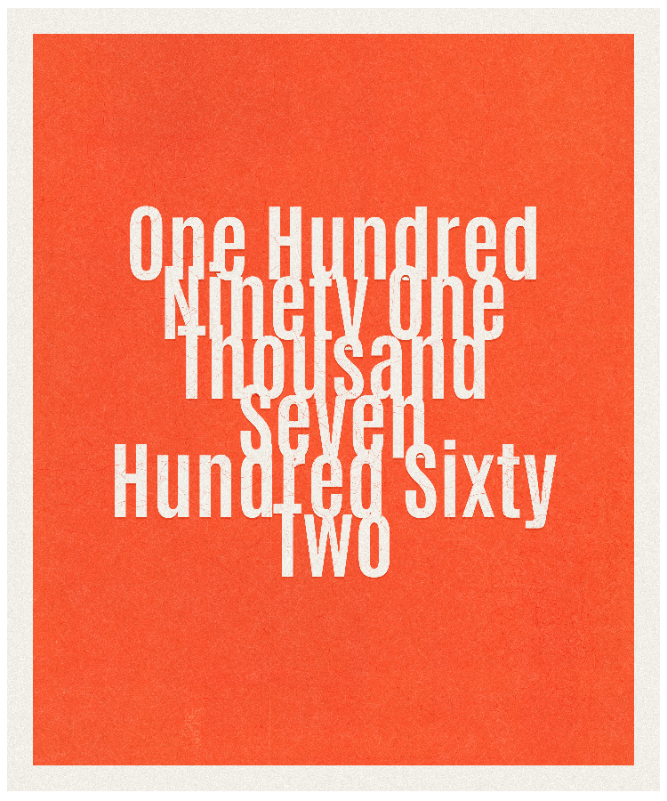 Count #191762