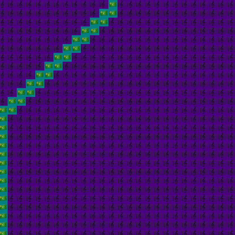 Elementary Cellular Emoji Automata #152