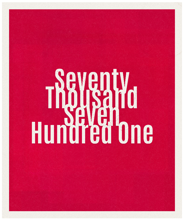 Count #70701