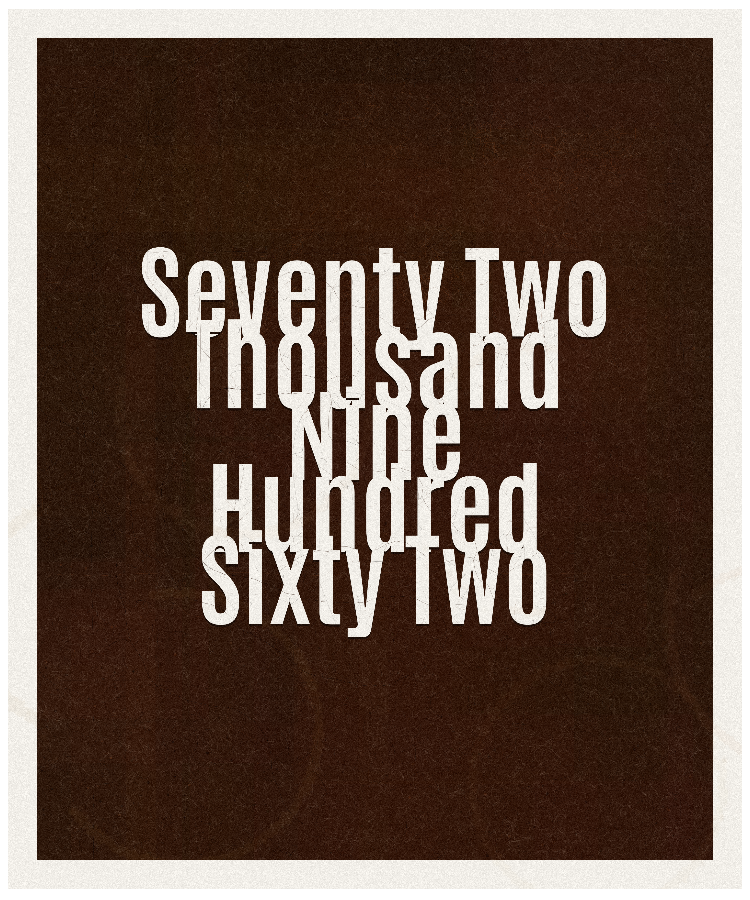 Count #72962