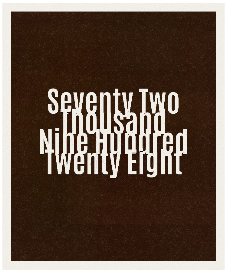 Count #72928