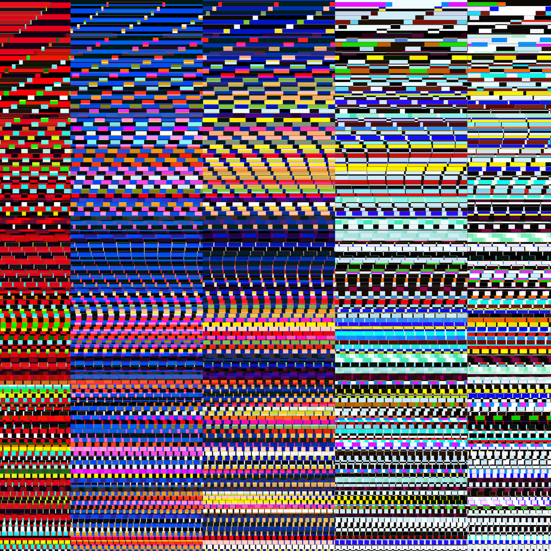 Glitchometry Stripes #106