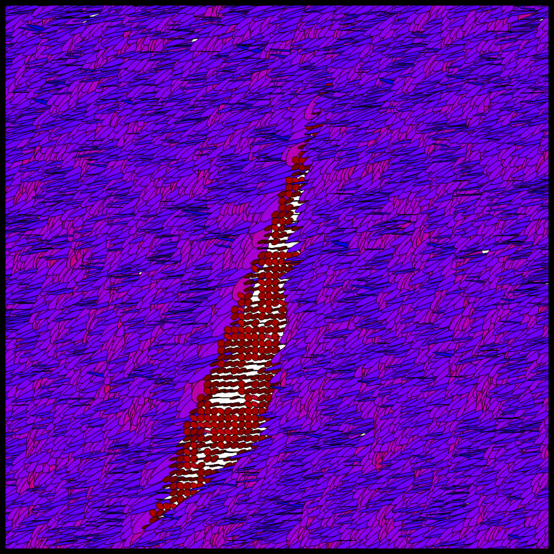 Flow Field Circles Triangle #9