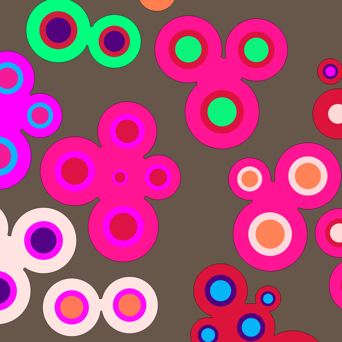 Geometric colorful shapes (Free edition) #85