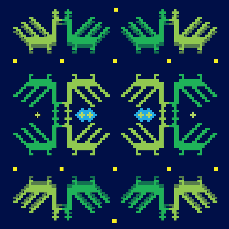 Pixel-Bird Motif #2