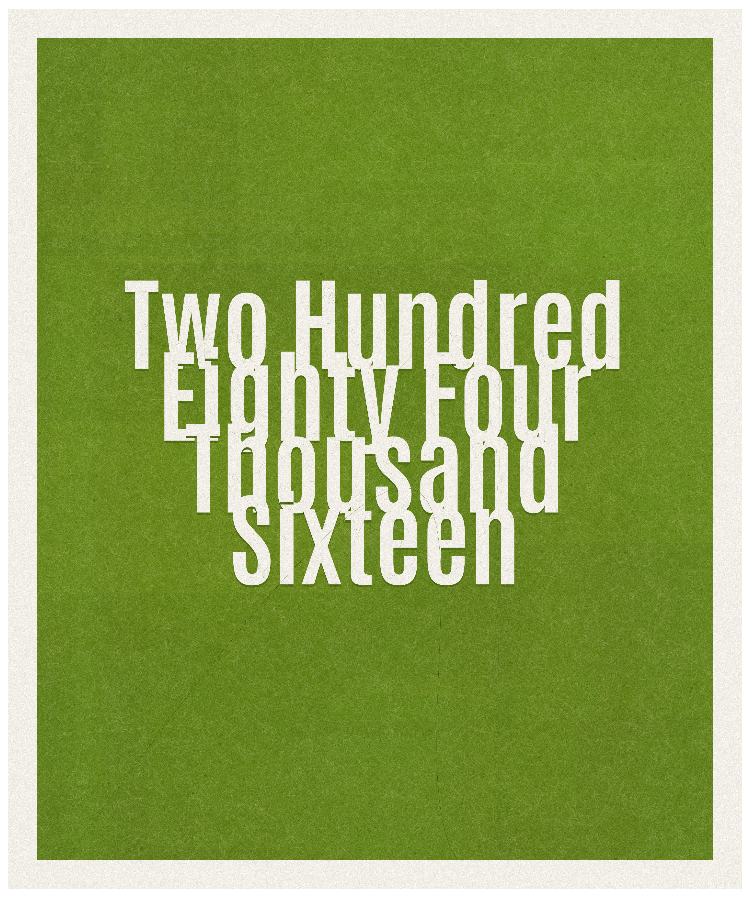 Count #284016