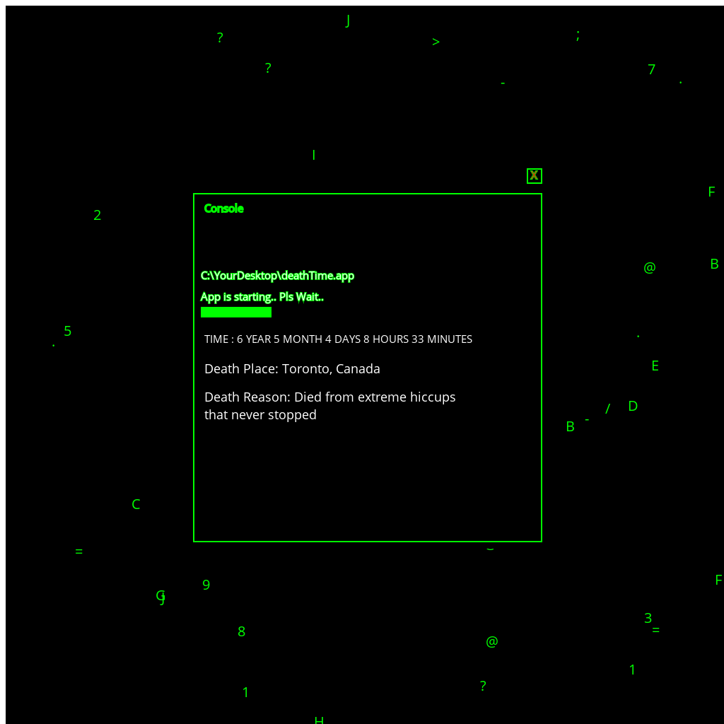 Death Time Console App #7