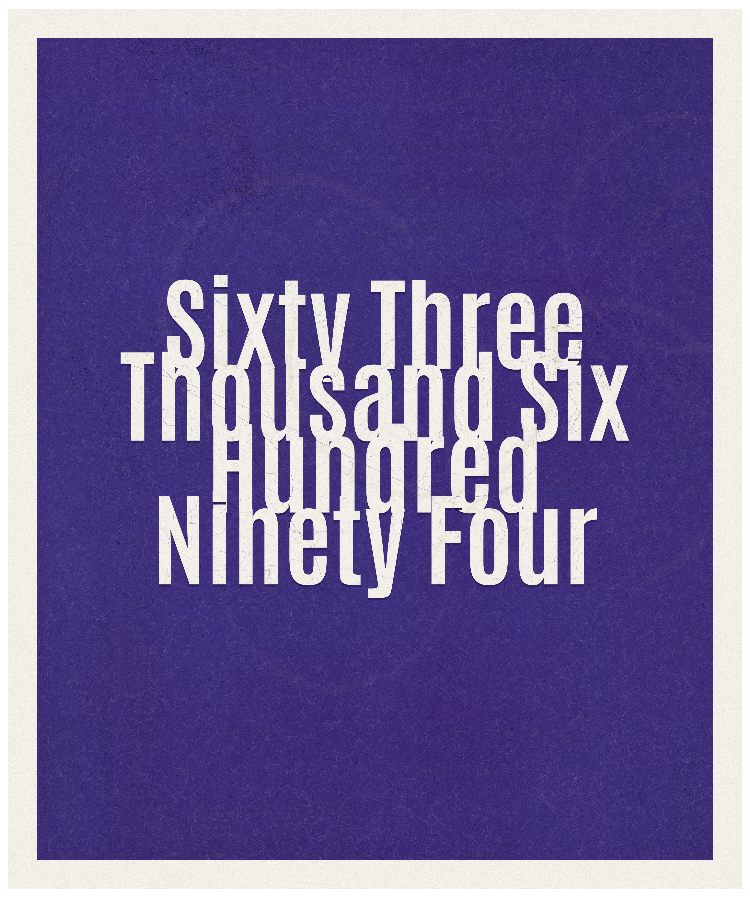 Count #63694