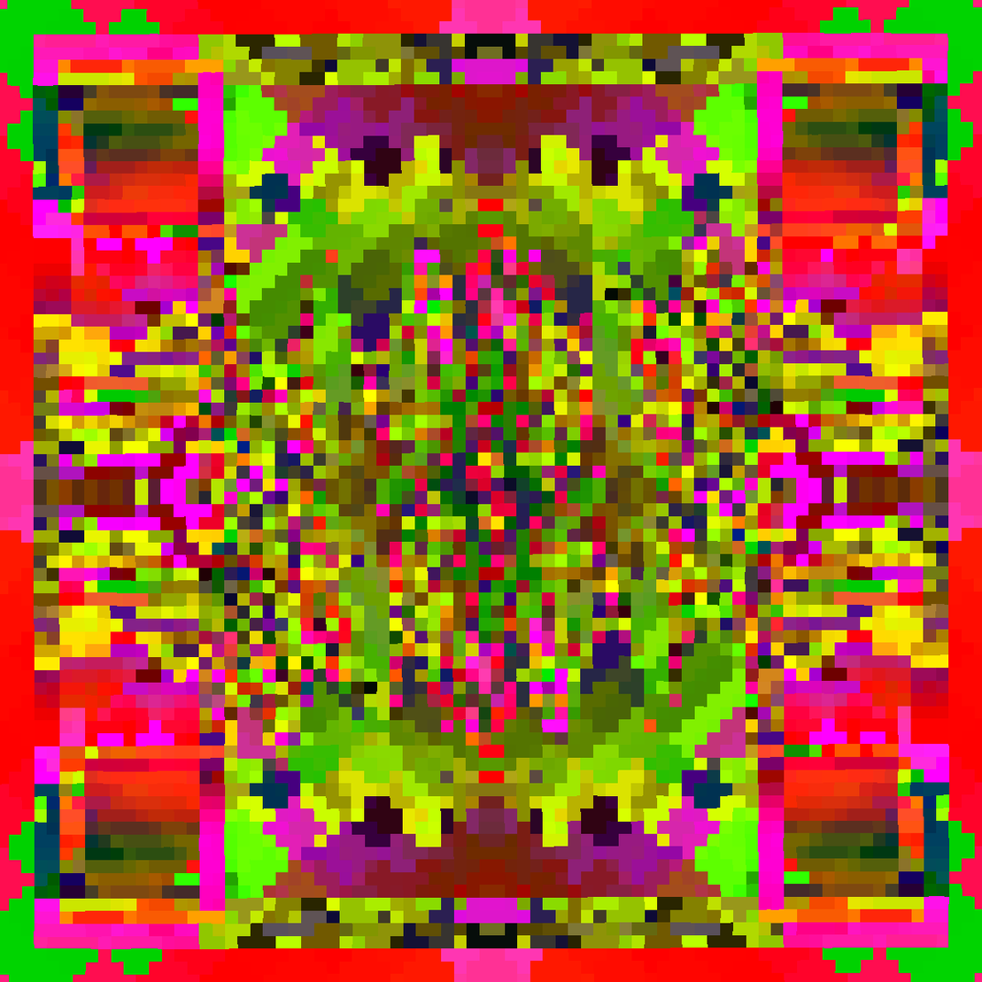 Psychedelic Dance of Pixels #37