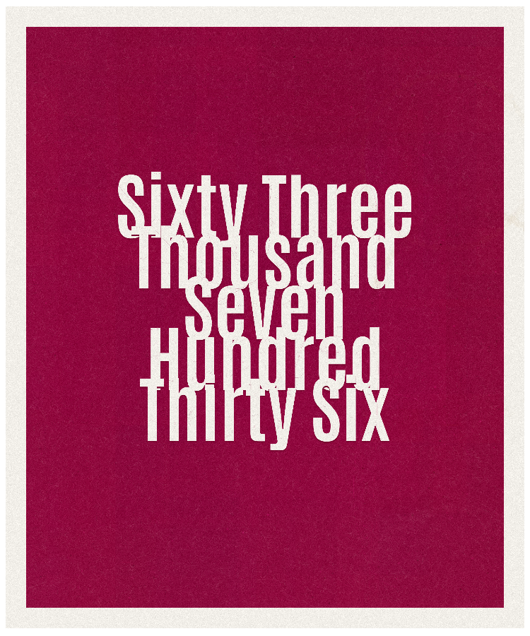 Count #63736