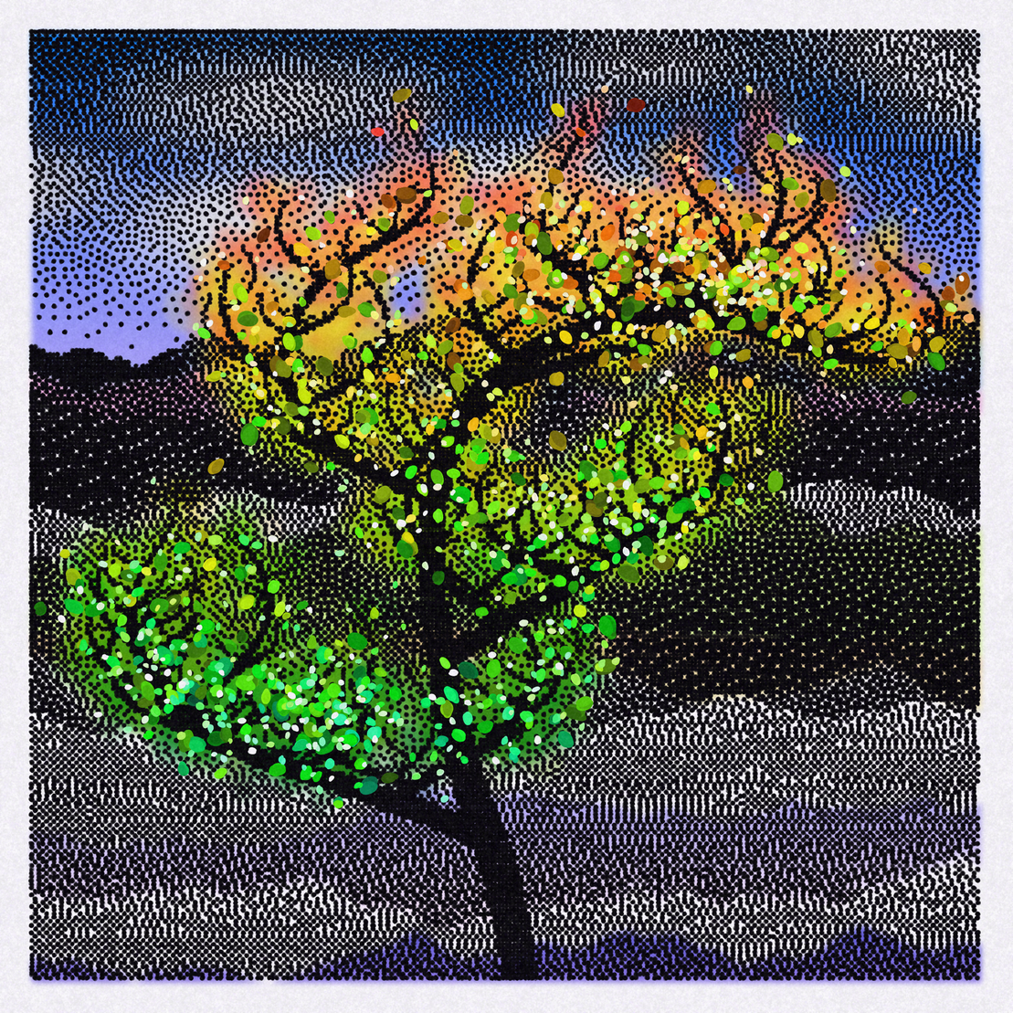 Dithered Branches #167