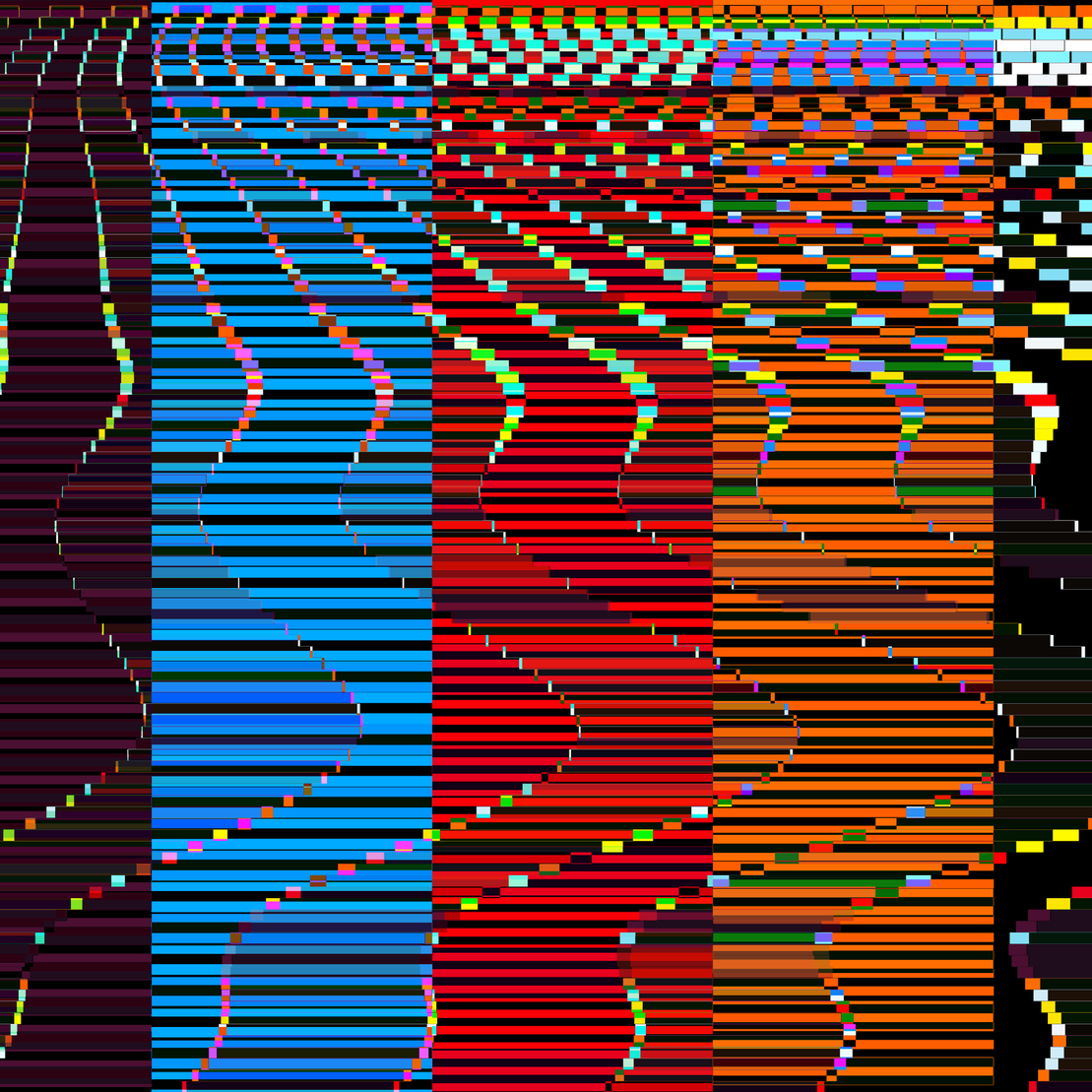 Glitchometry Stripes #16