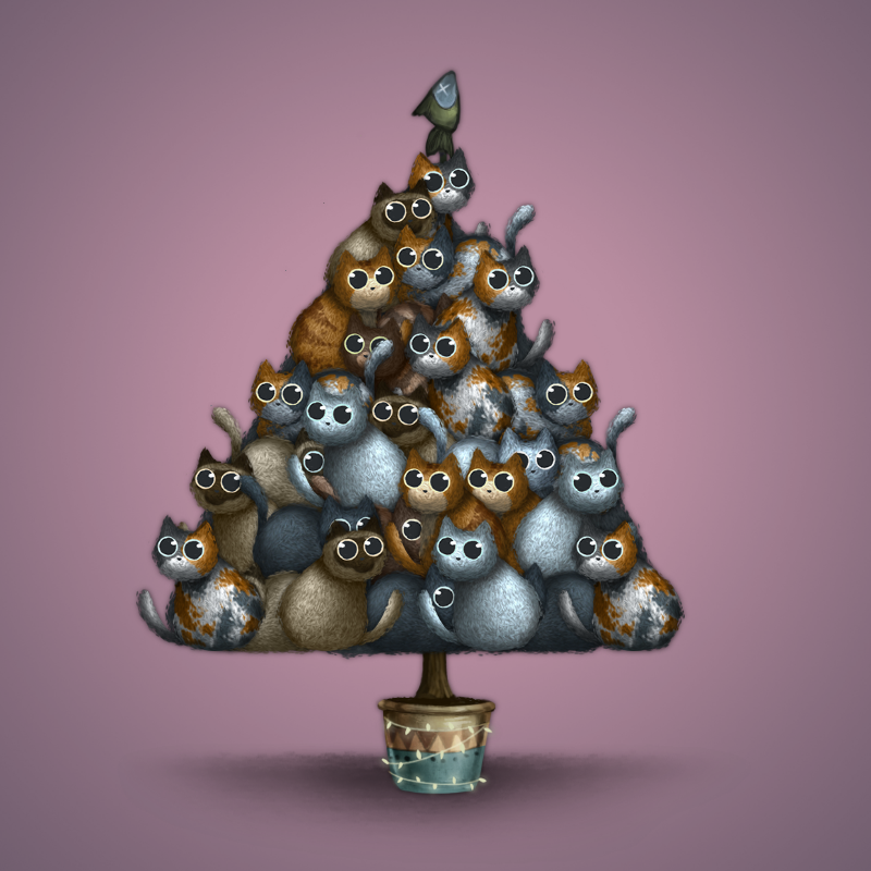 Fluffy Christmas Tree #27