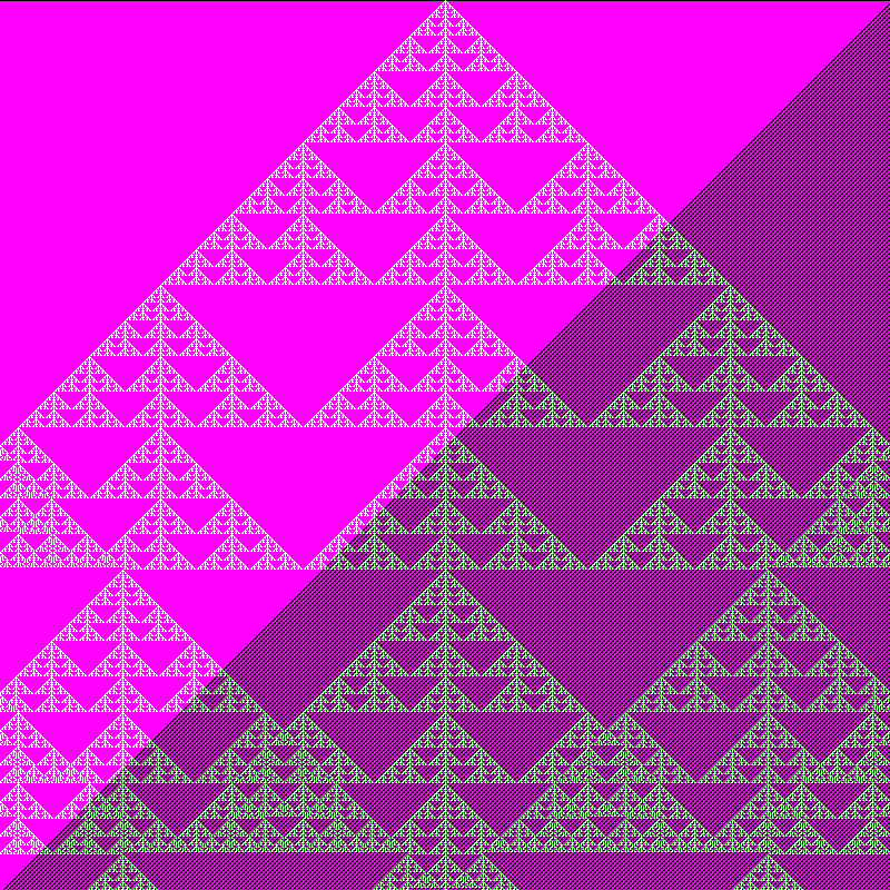 RGB Elementary Cellular Automaton #608