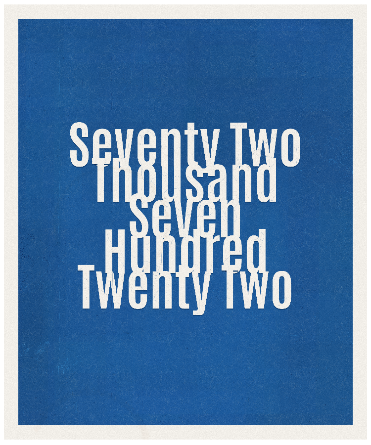 Count #72722