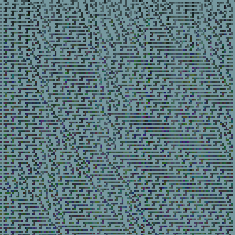 Colored Elementary Cellular Automaton #172