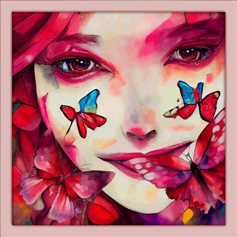 Alice and Magenta Butterflies #3