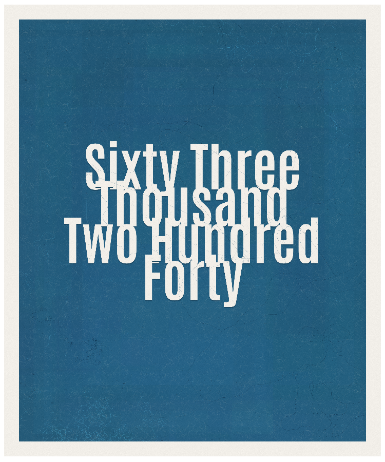 Count #63240