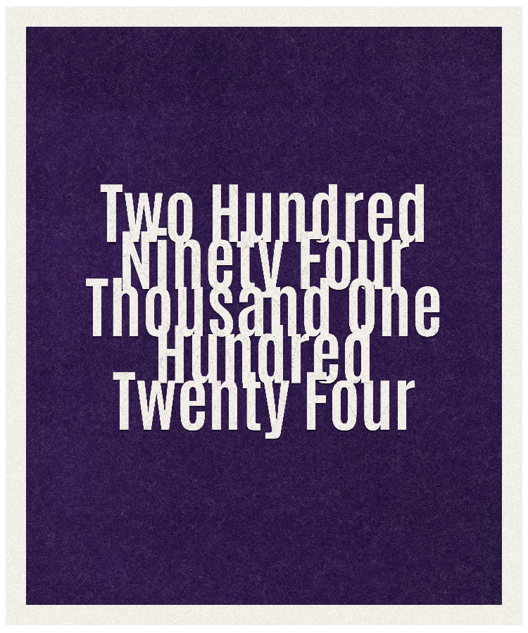Count #294124