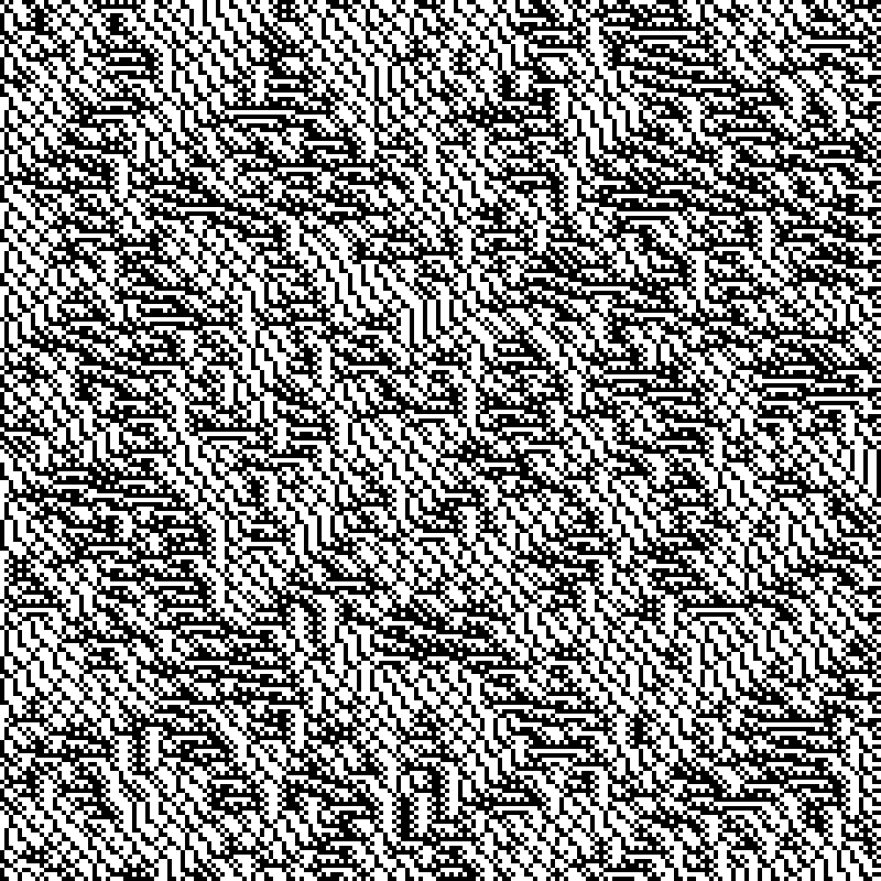 Colored Elementary Cellular Automaton #126