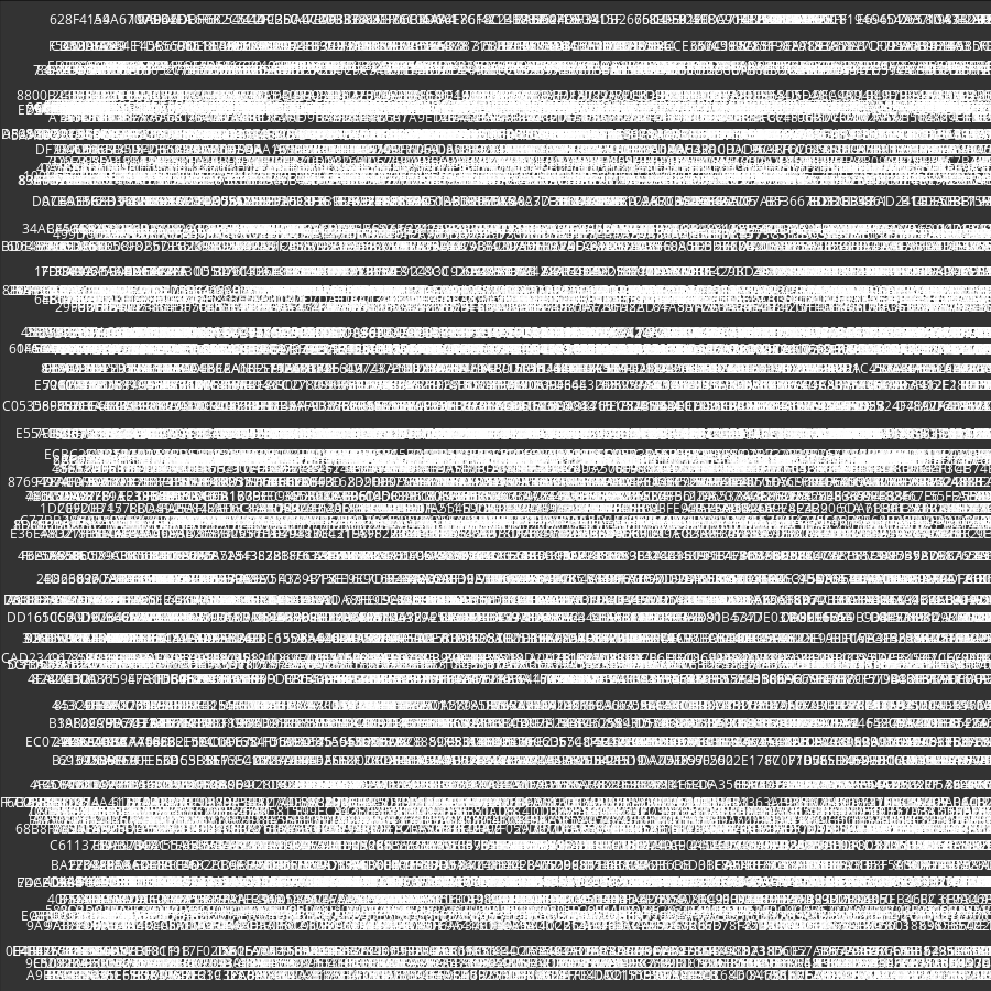 Painting by Random Hexadecimal Numbers #2