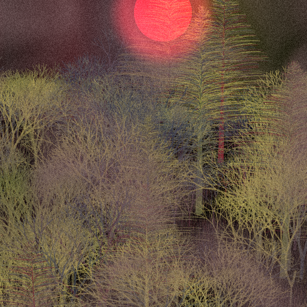 Moonlit Native Bush #29