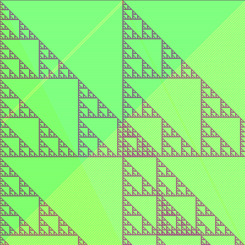 RGB Elementary Cellular Automaton #765