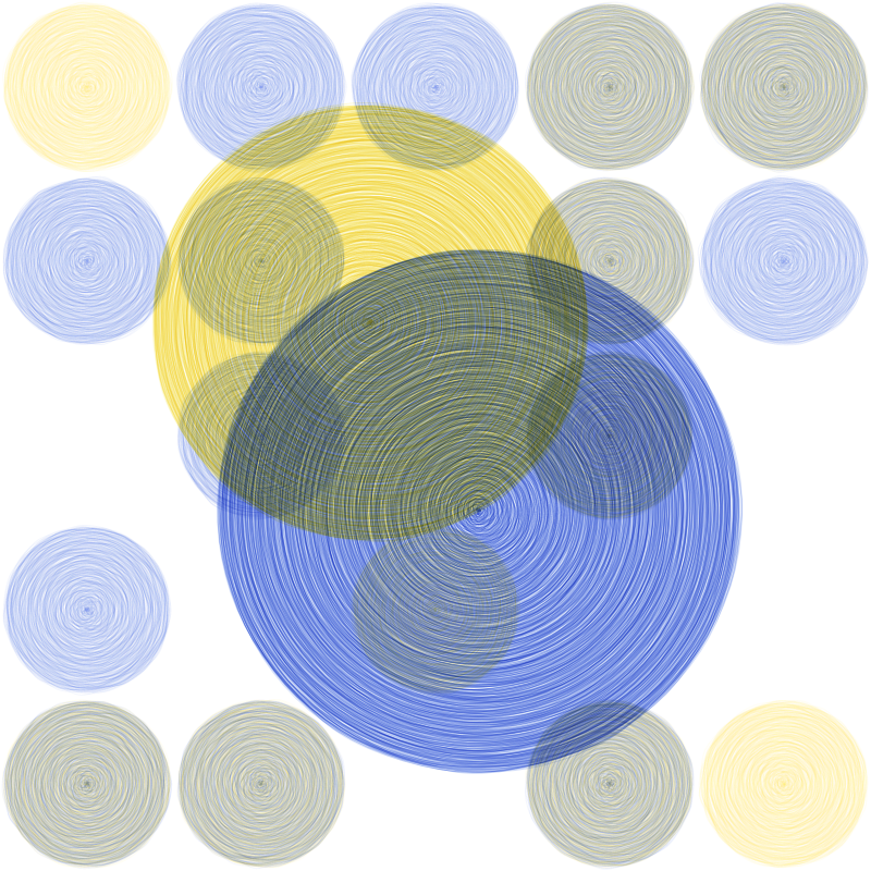 Brushed Circles #132