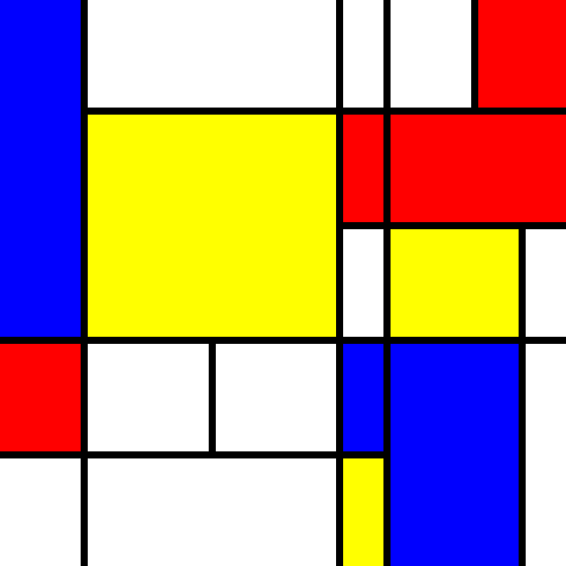 compositioninredblueandyellow.art, (NFT) #132