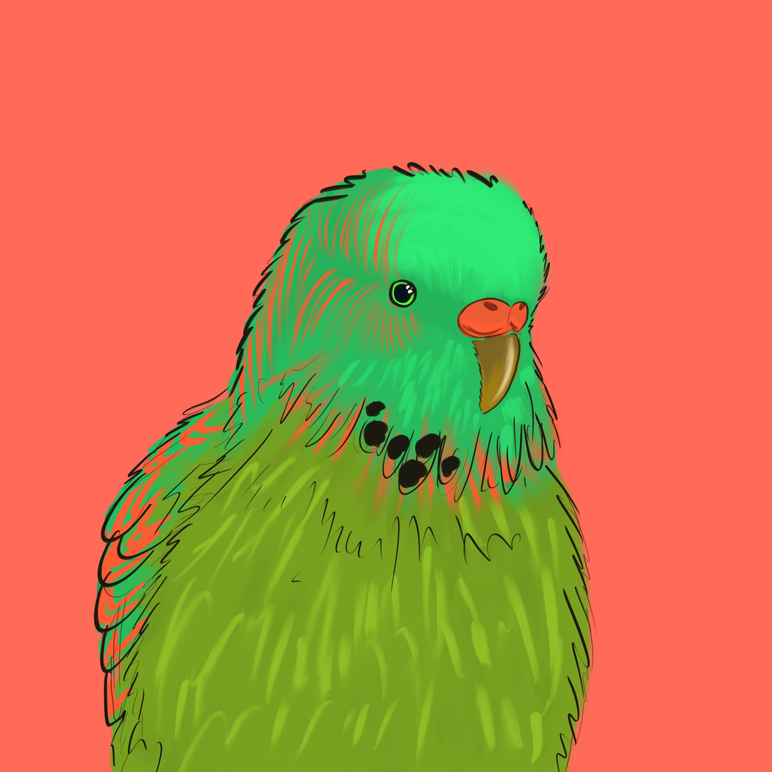 Neon Parrot #10