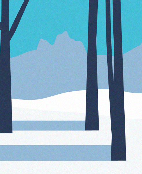 Minimal Snow Landscape #20