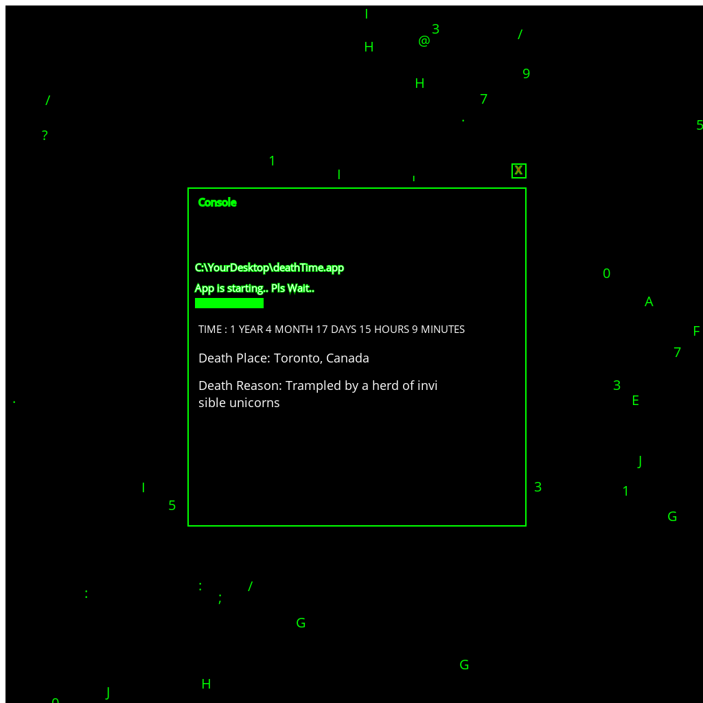 Death Time Console App #6