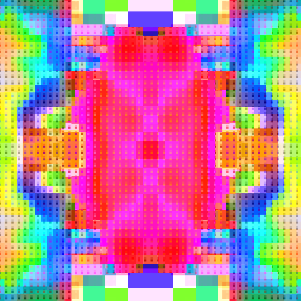 Magical Pixelated Kaleidoscope #1