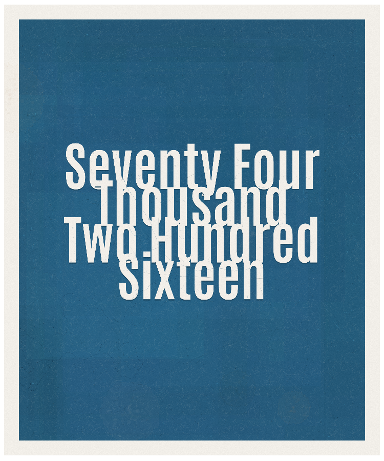 Count #74216